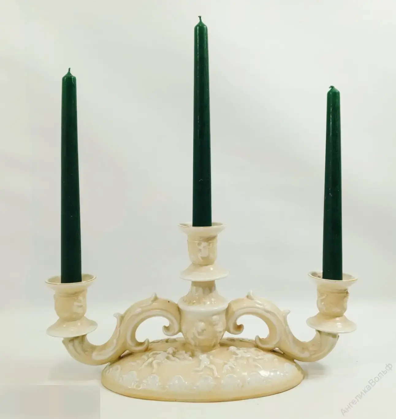 Ангел Антик Путти подсвечник фарфор Германия