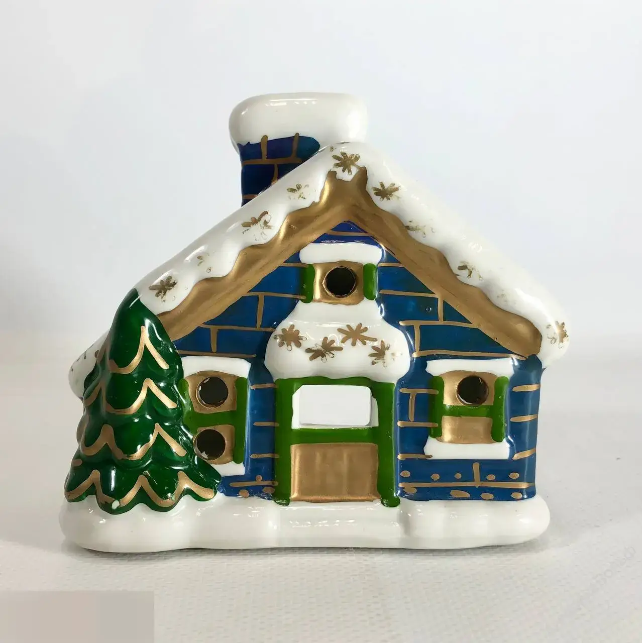 Германия домик подсвечник фарфор Новый год 2