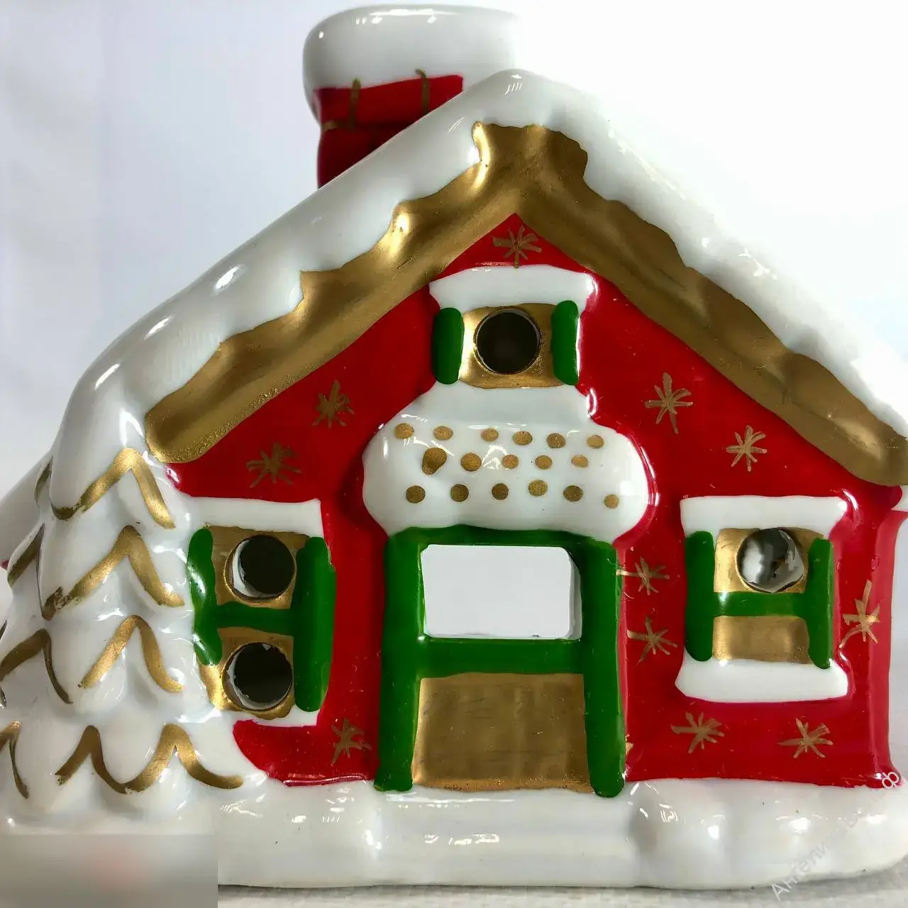 Германия домик подсвечник фарфор Новый год 3