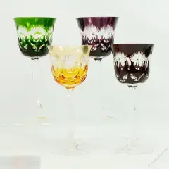 Бокал вино цветной хрусталь Dorоtheenhutte Германия