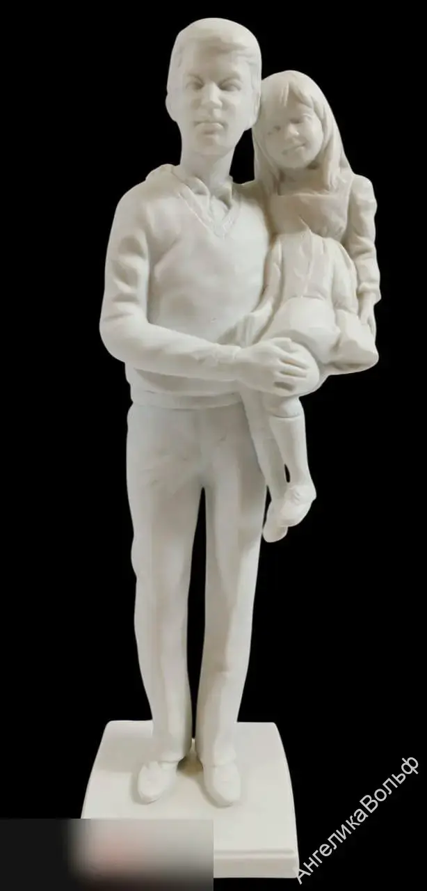 Kaiser бисквит фарфор Статуэтка отец дочь Германия