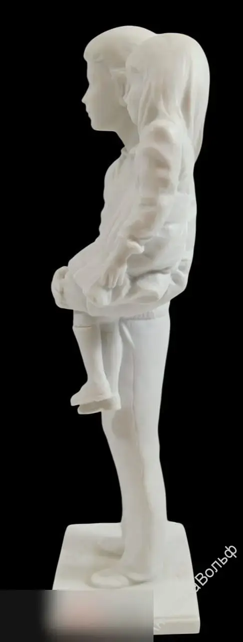 Kaiser бисквит фарфор Статуэтка отец дочь Германия 3