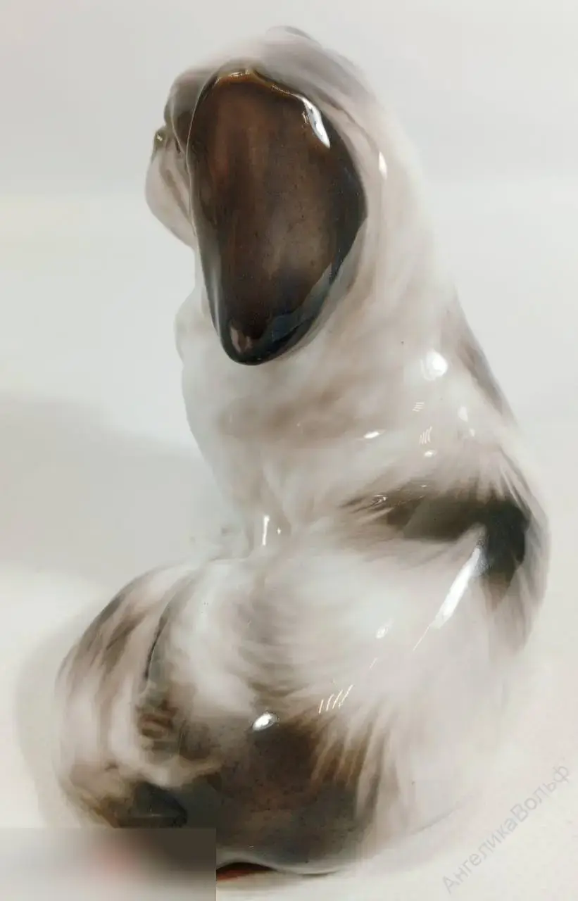 Royal Copenhagen статуэтка фарфор собака пекинес 1