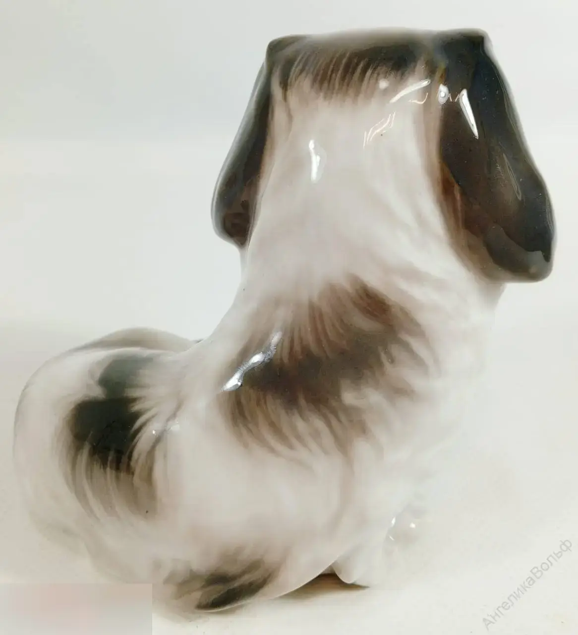 Royal Copenhagen статуэтка фарфор собака пекинес 3