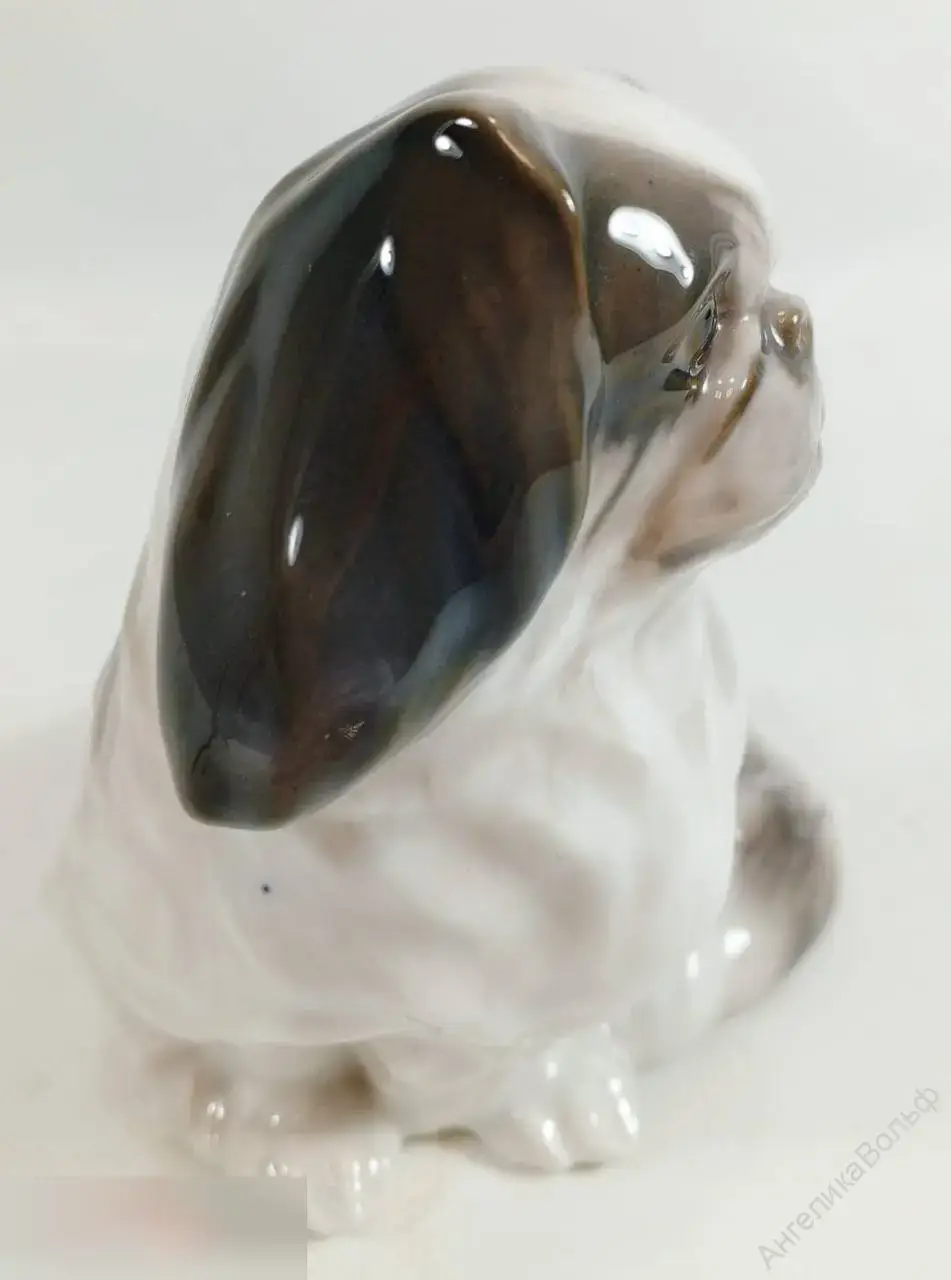 Royal Copenhagen статуэтка фарфор собака пекинес 4