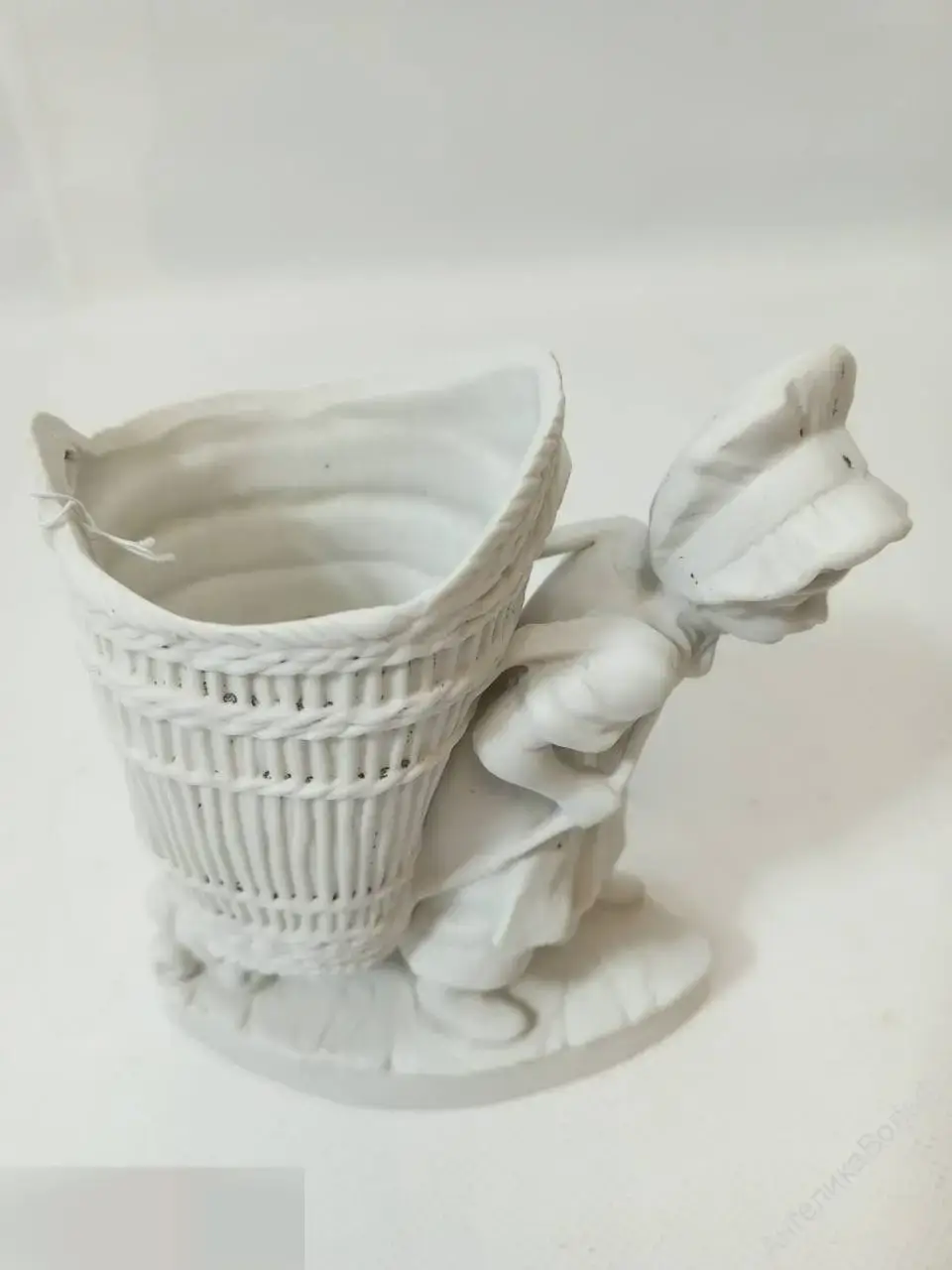 Антик статуэтка фигурка фарфор бисквит кашпо Франция 2