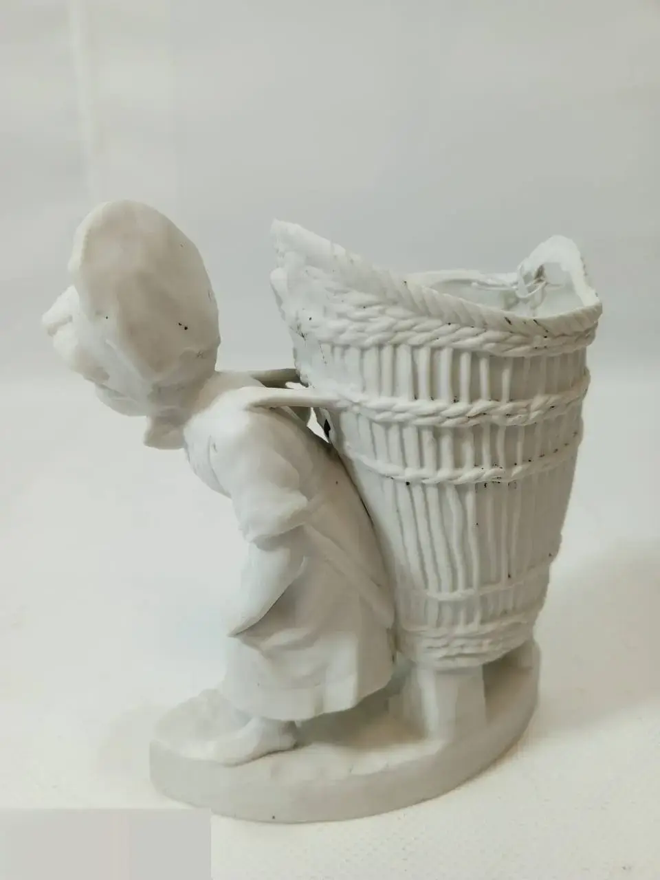 Антик статуэтка фигурка фарфор бисквит кашпо Франция 4