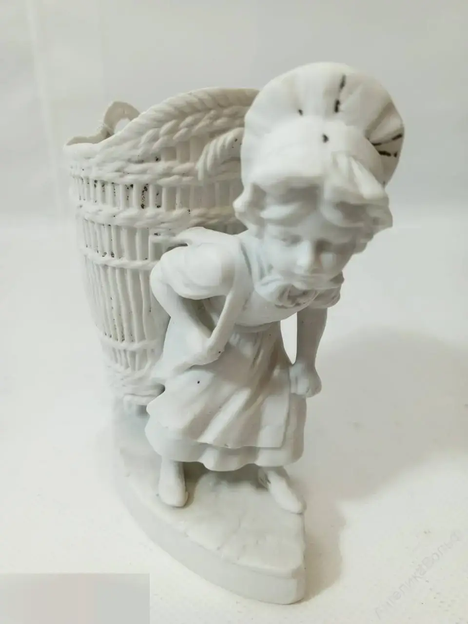 Антик статуэтка фигурка фарфор бисквит кашпо Франция 7