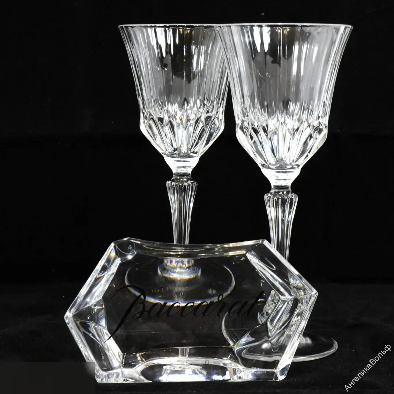 Baccarat Баккара хрусталь бокал вино Франция 4