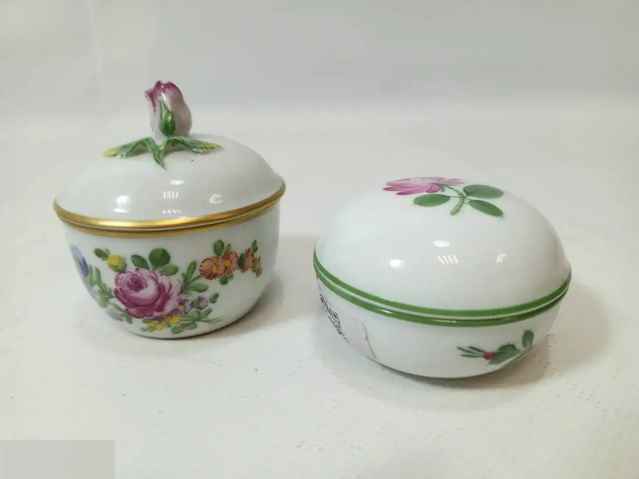 Бонбоньерка сахарница шкатулка фарфор Dresden Wien