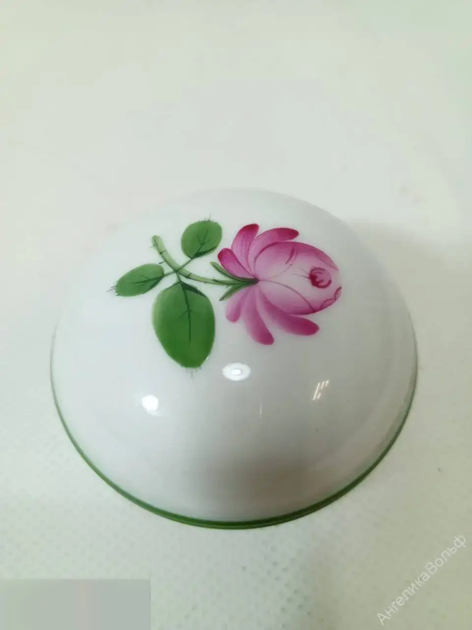 Бонбоньерка сахарница шкатулка фарфор Dresden Wien 1