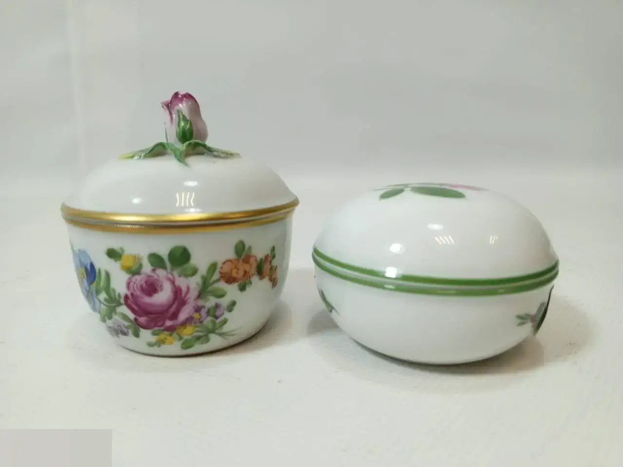 Бонбоньерка сахарница шкатулка фарфор Dresden Wien 3