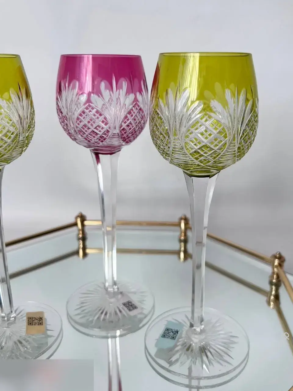 Saint Louis Бокал цветной хрусталь Франция 5