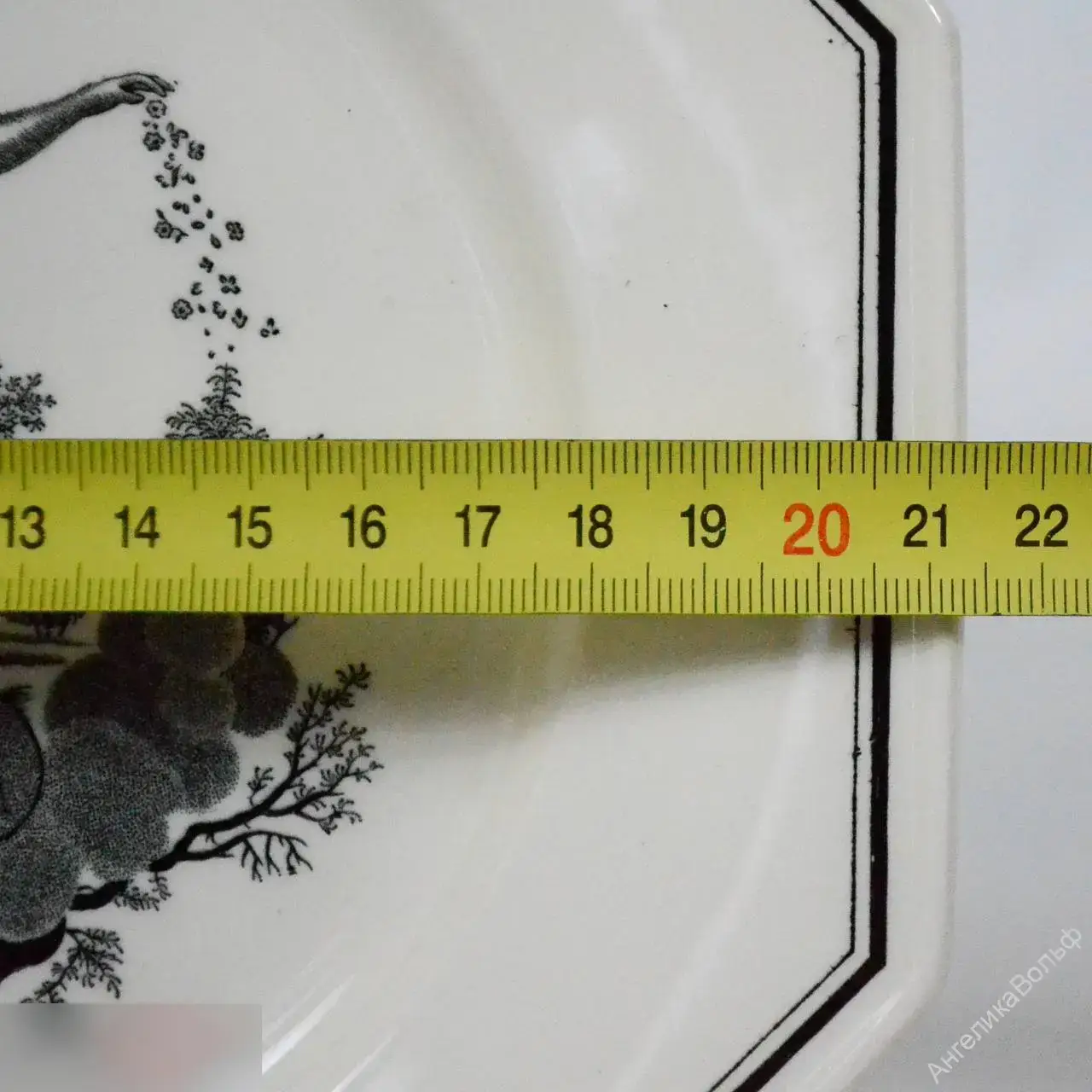 Villeroy Boch декоративная тарелка гравюра 19 век 5