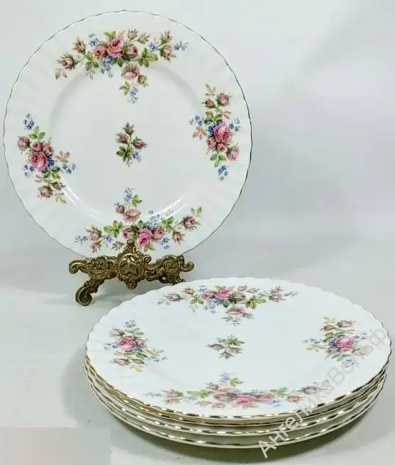 Англия Royal Albert Тарелки розы фарфор Moss rose 1
