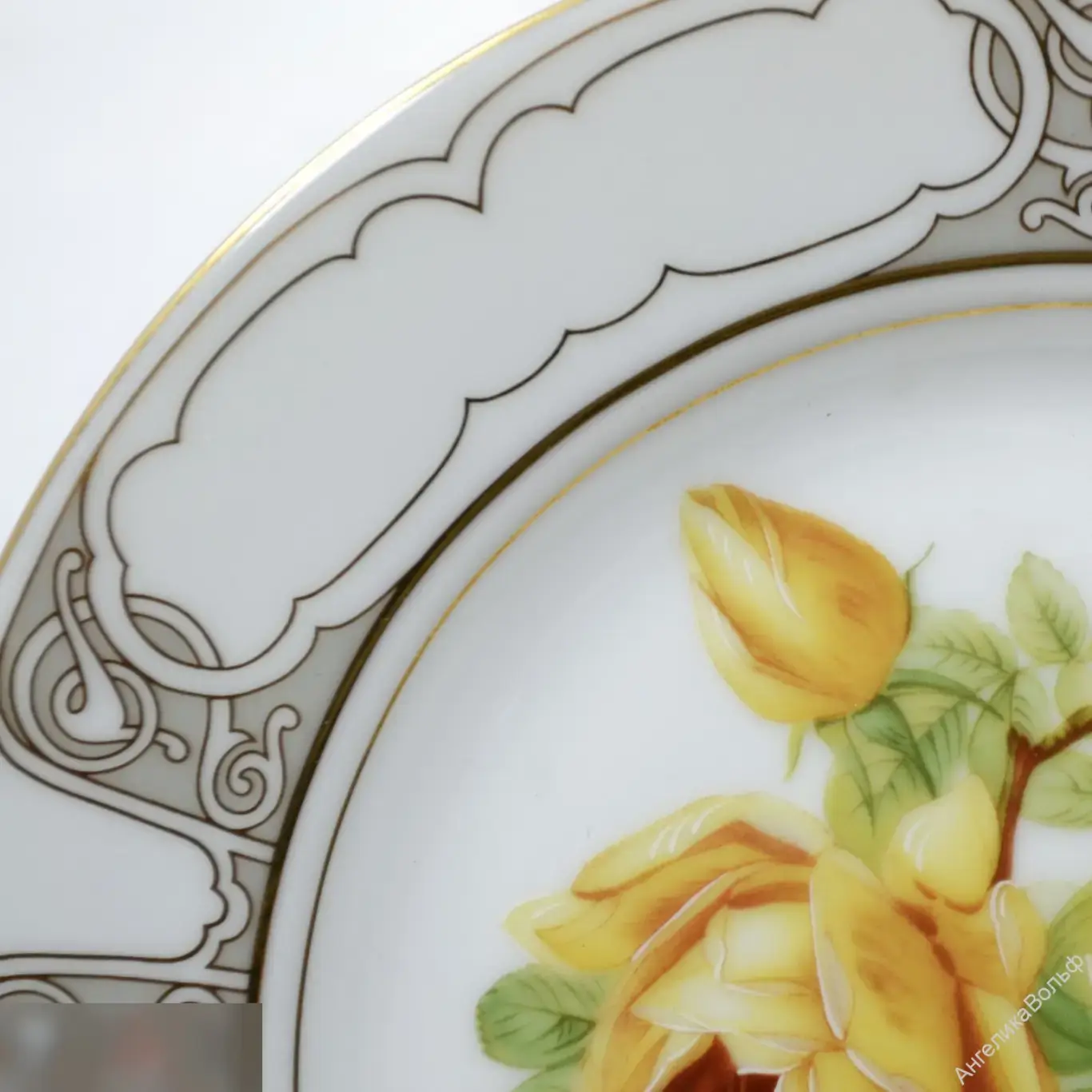 Limoges Haviland Франция тарелка розы фарфор 2