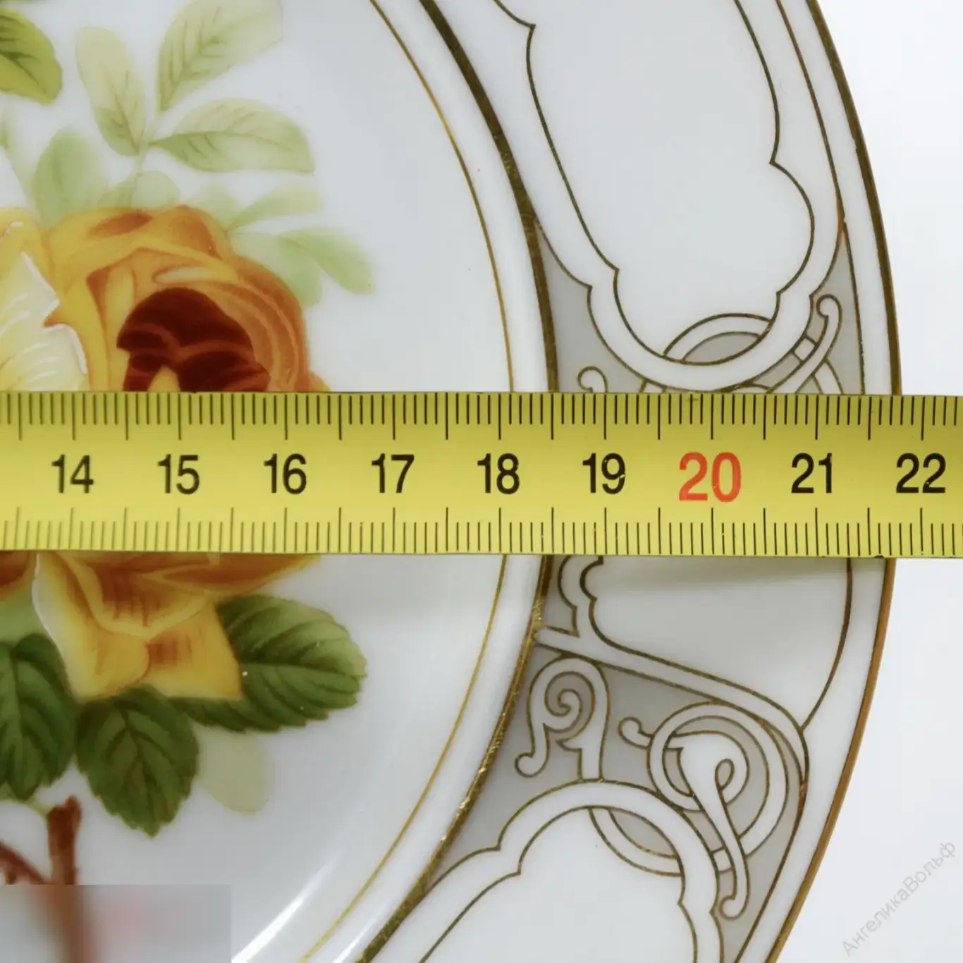 Limoges Haviland Франция тарелка розы фарфор 3