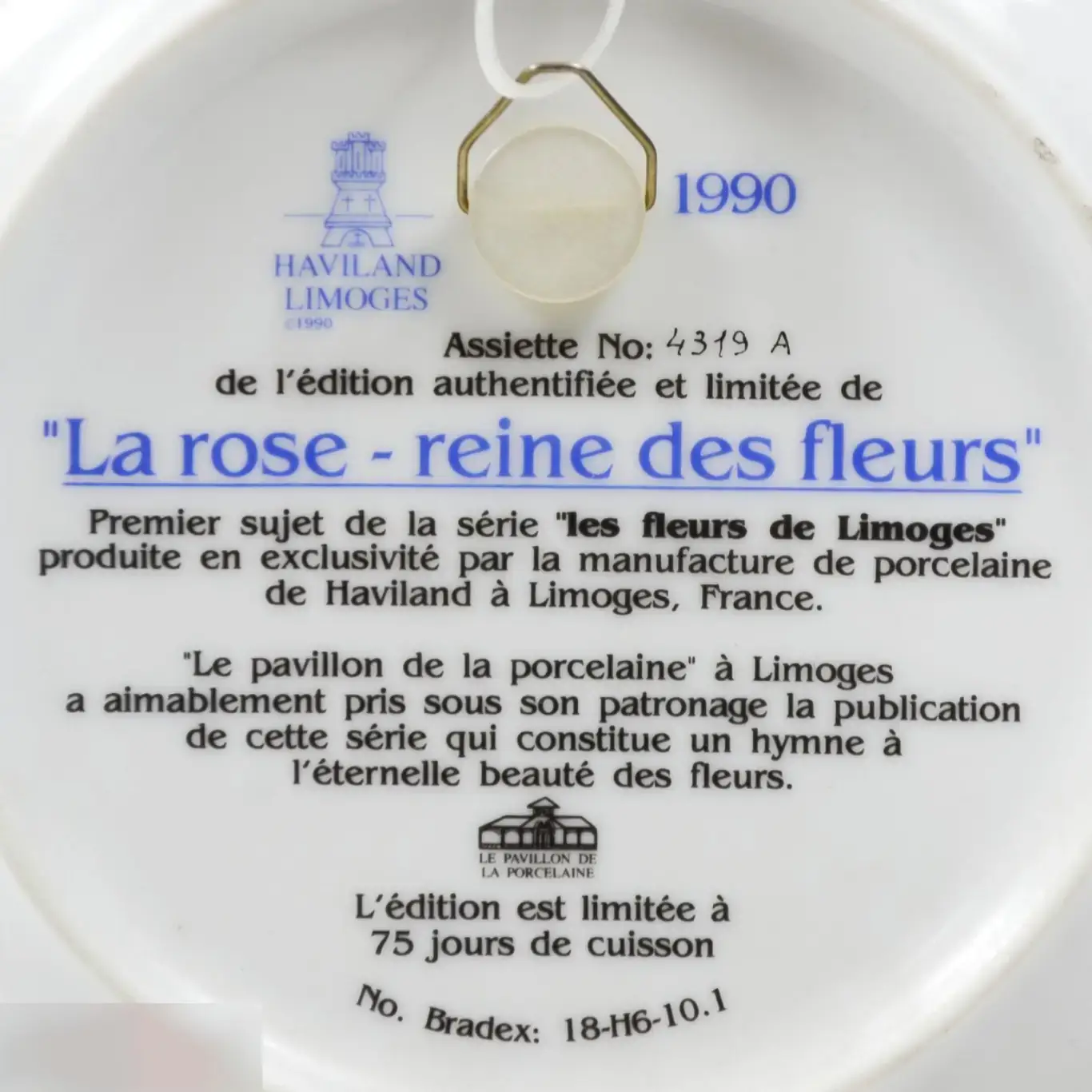 Limoges Haviland Франция тарелка розы фарфор 5