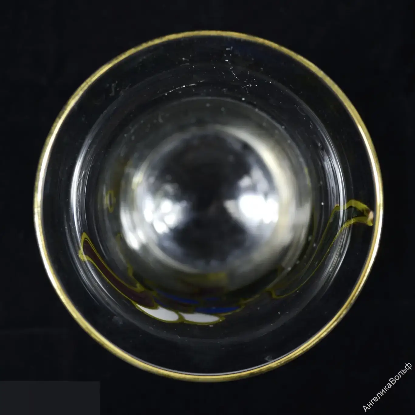 Ваза для цветов стекло эмали винтаж Германия 4