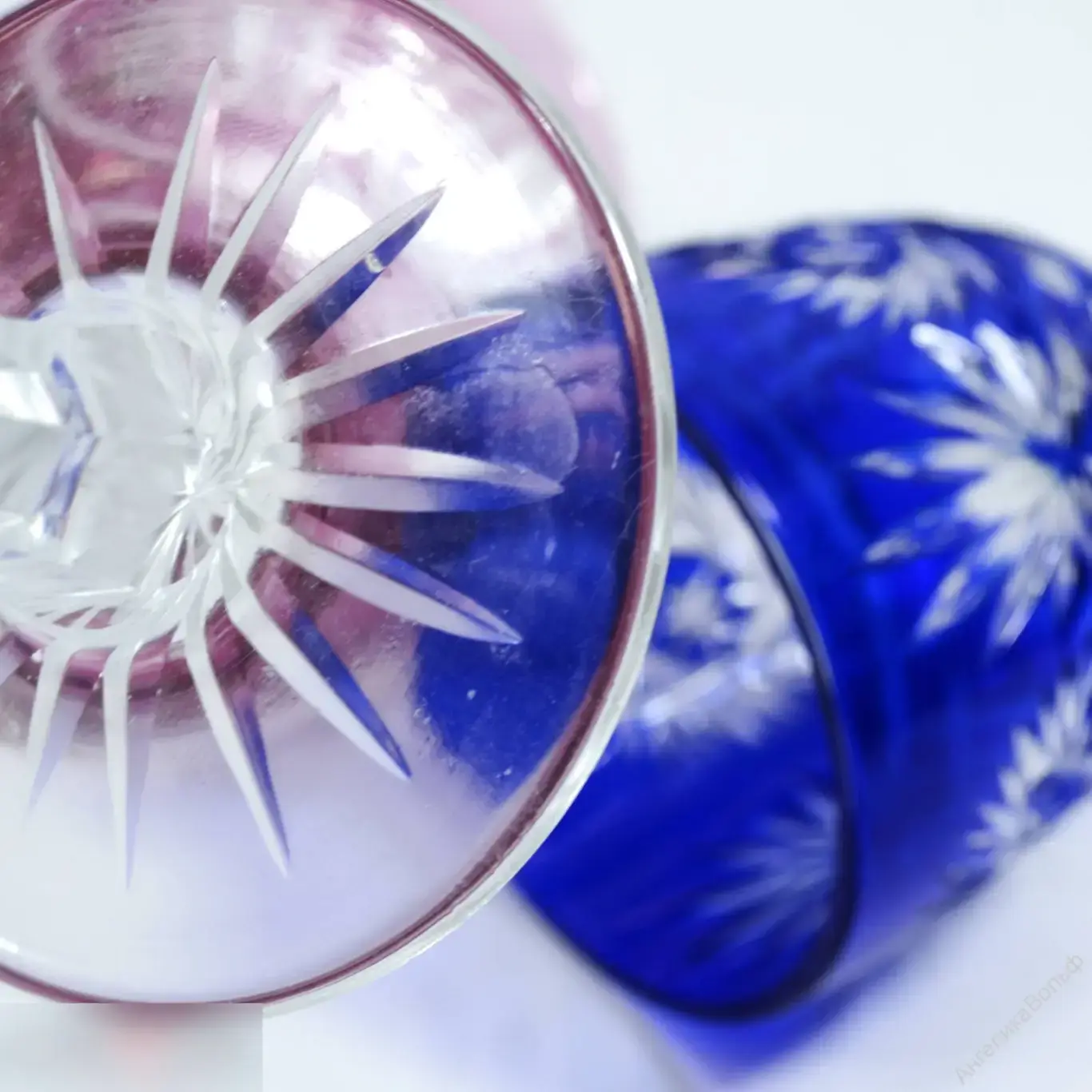 Бокал винтаж хрусталь белое вино Франция комета 5