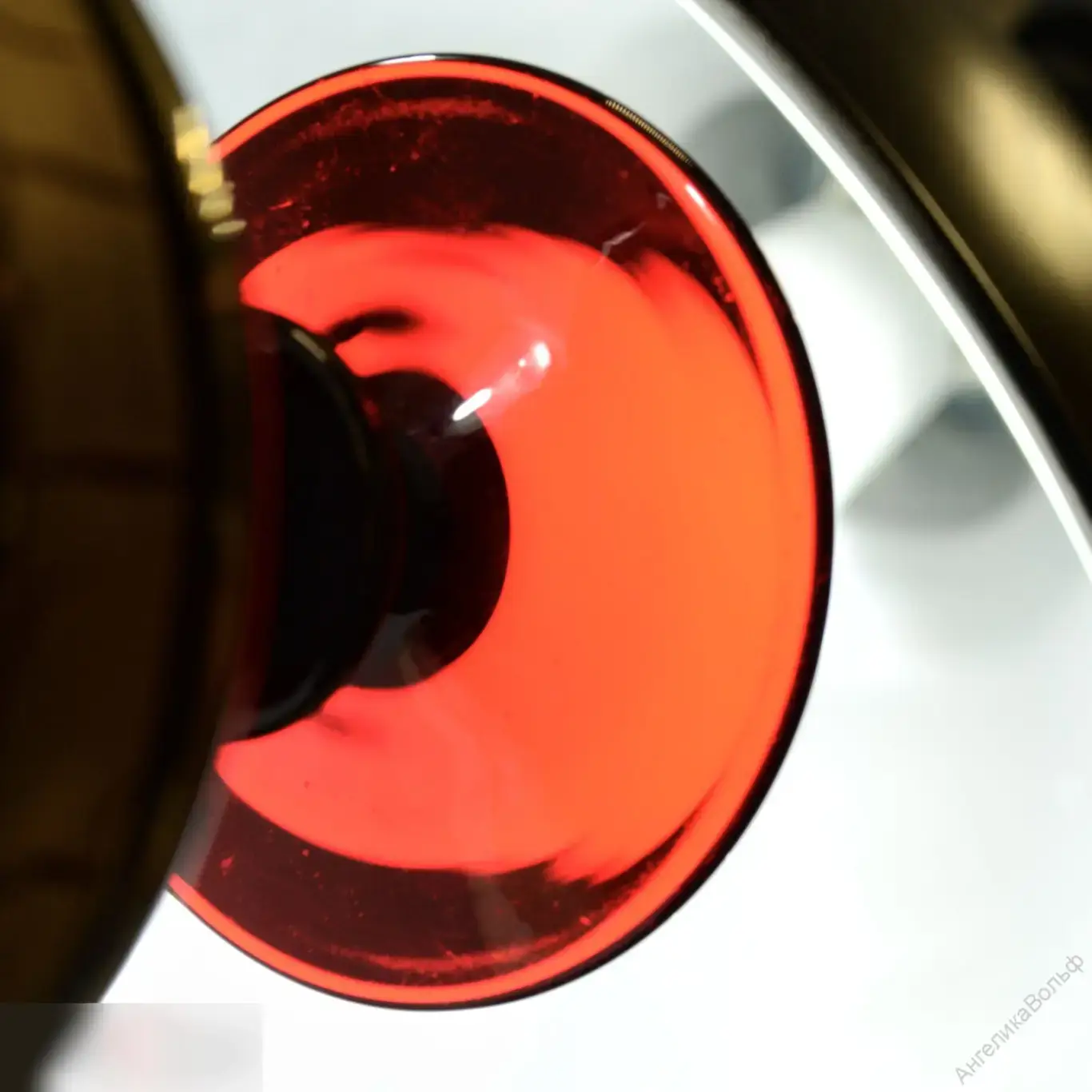 Barthmann бонбоньерка ваза хрусталь рубин золото 3