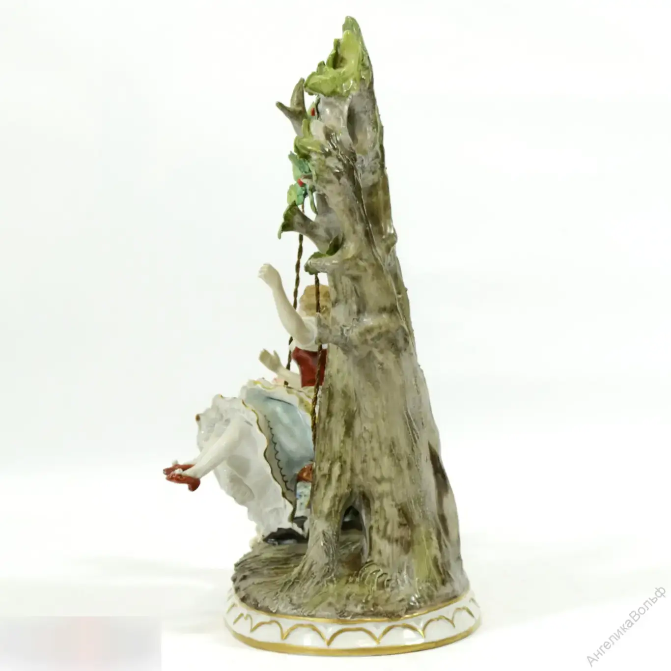 Антик Статуэтка фарфор пара дама кавалер Германия 6