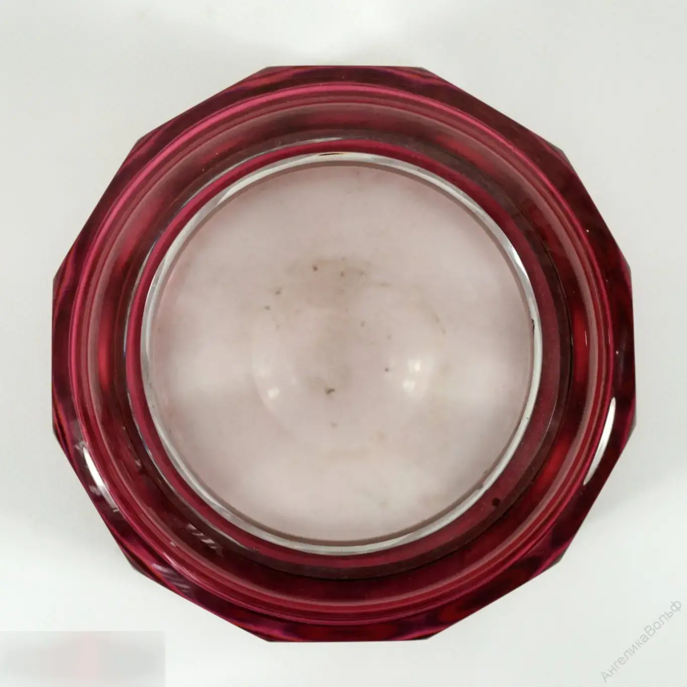 Val S Lambert Бельгия антик ваза цветной хрусталь 6