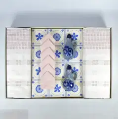 Винтаж комплект скатерть салфетки лен Германия