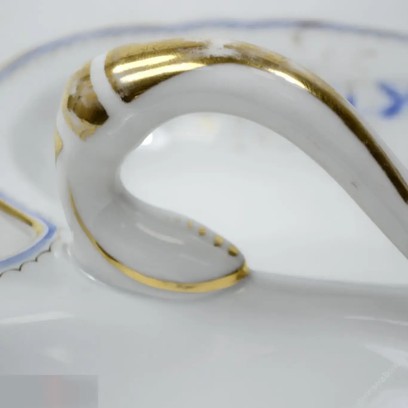 Антиквариат конфетница менажница фарфор Германия 1885 роспись 2