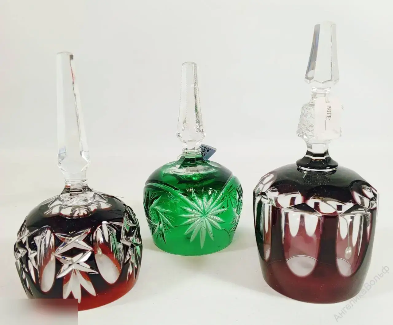 Nachtmann Peill Putzler цветной хрусталь колокольчик