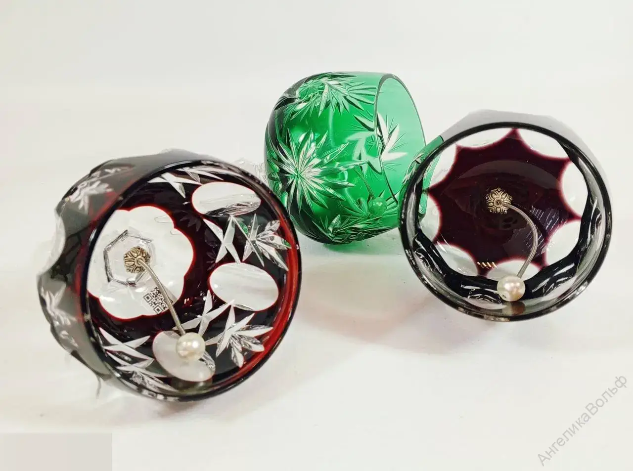 Nachtmann Peill Putzler цветной хрусталь колокольчик 1