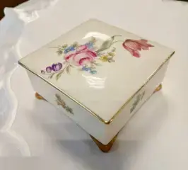 Rosenthal антик шкатулка фарфор цветы Германия