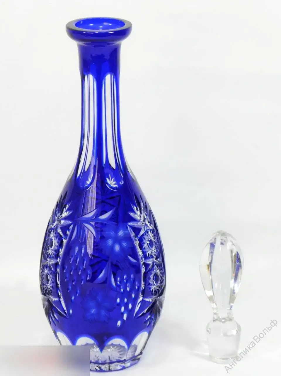 Nachtmann Нахтманн виноград графин вино кобальт 1