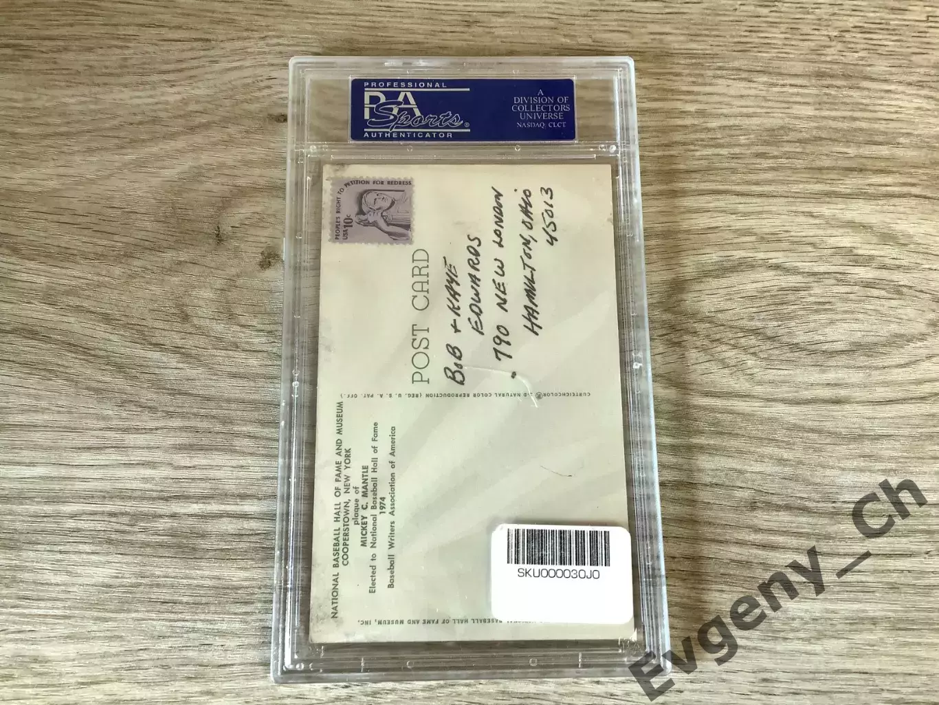 Редчайший автограф Микки Мэнтла (Mickey Mantle) — Оригинал 1974 года (PSA/DNA) 3