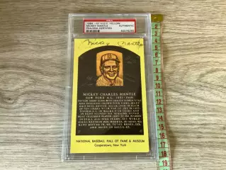 Редчайший автограф Микки Мэнтла (Mickey Mantle) — Оригинал 1974 года (PSA/DNA)