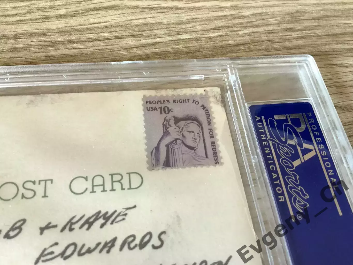 Бейсбольная карточка Mickey Mantle - с подписью ( сертификация PSA ) 5