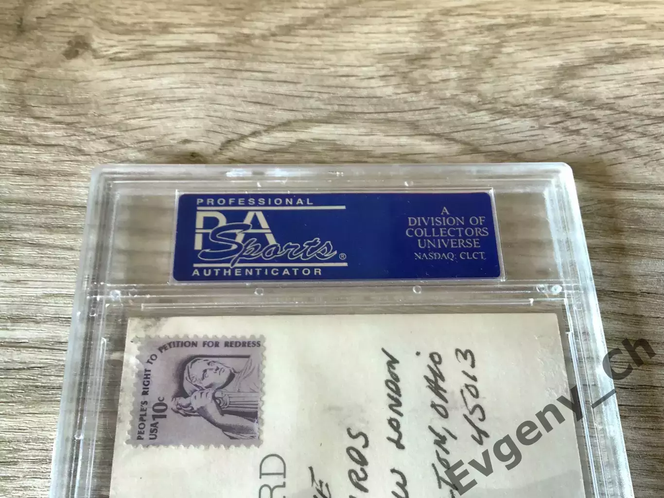 Бейсбольная карточка Mickey Mantle - с подписью ( сертификация PSA ) 6