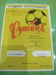 Ростсельмаш - Ротор 1979