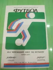 Кайрат - Ротор 1983