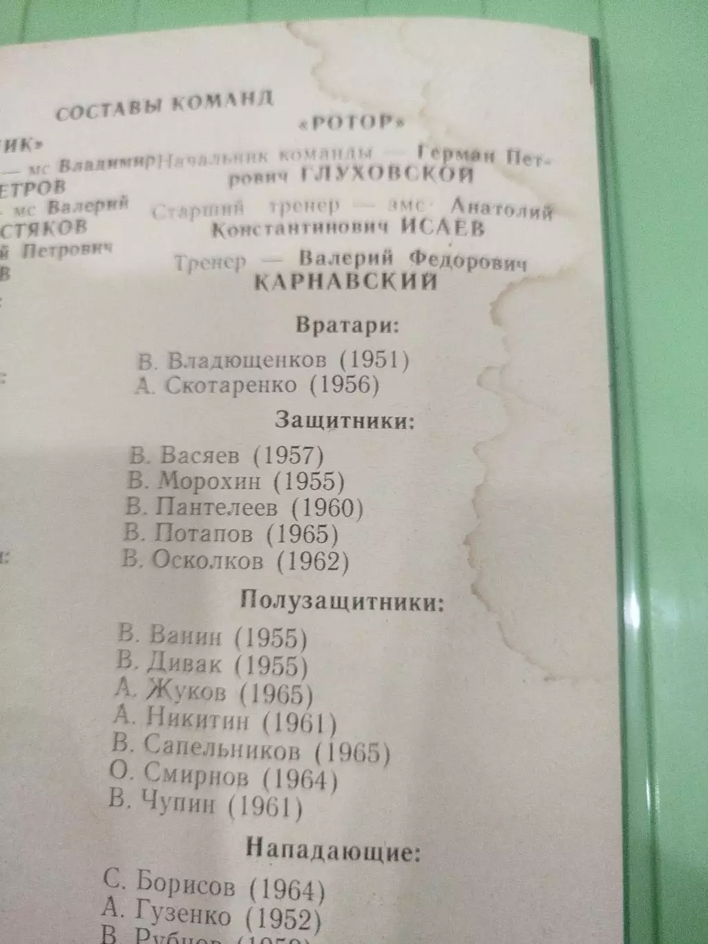 Шинник - Ротор 1985 - 17.06. 1