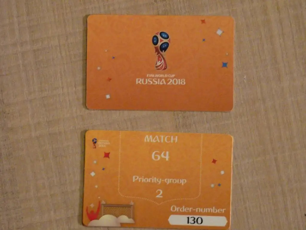 Карточка медиа-пресса матч номер 64 -финал