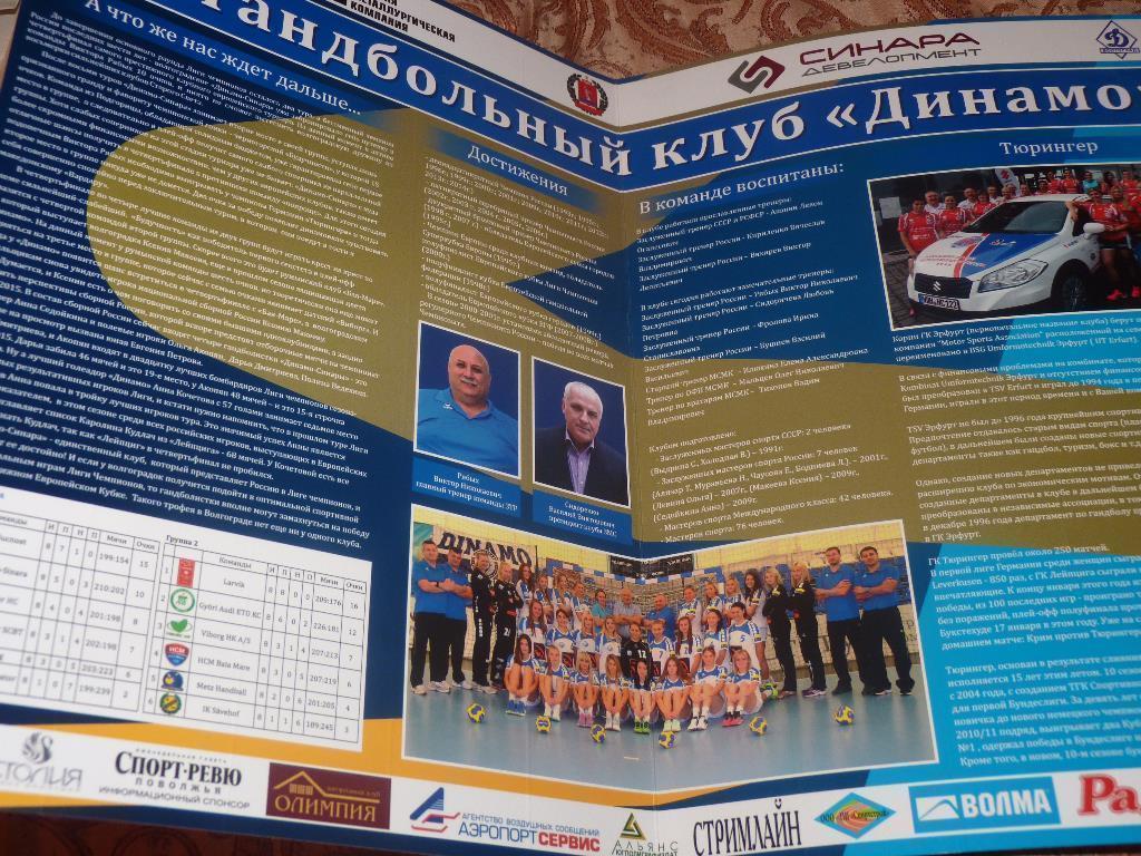 Динамо Волгоград -Тюрингер 2014 Лига Чемпионов