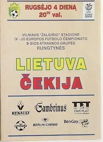 Литва - Чехия 1999
