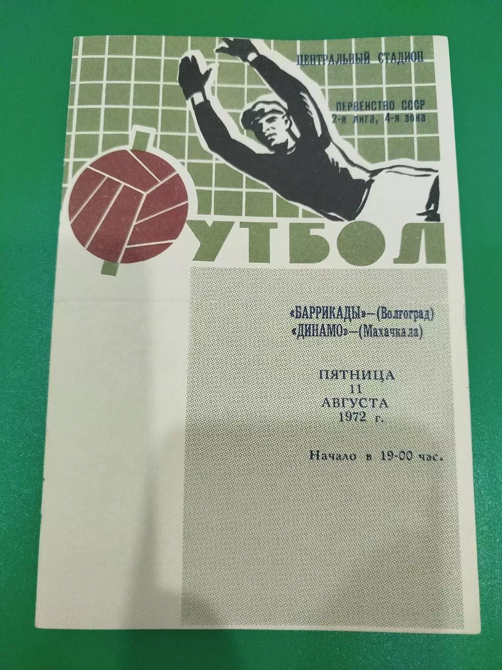 Баррикады -Динамо Махачкала 1972
