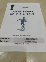 Искра Энгельс - Олимпия Волгоград 2001 кубок