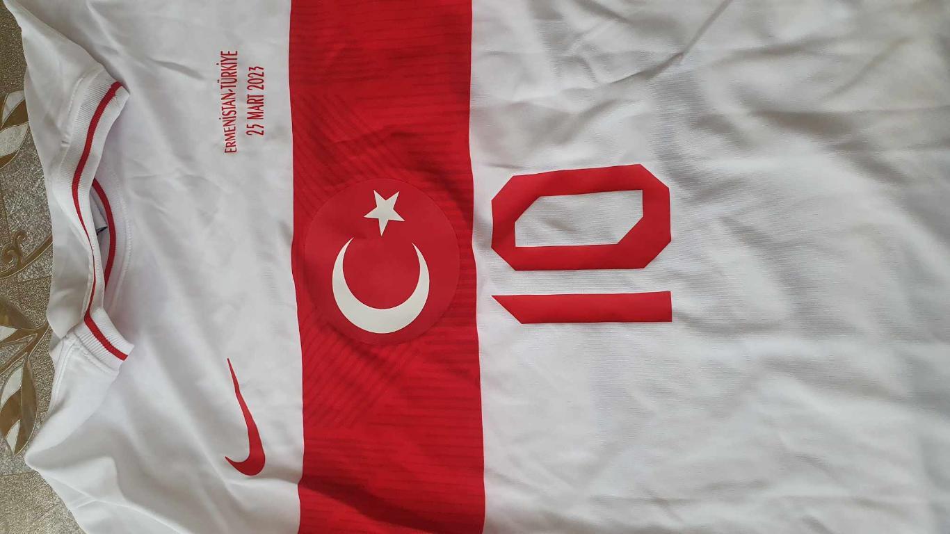 Официальная игровая майка сборной Турции 25.03.2023, N:10 6