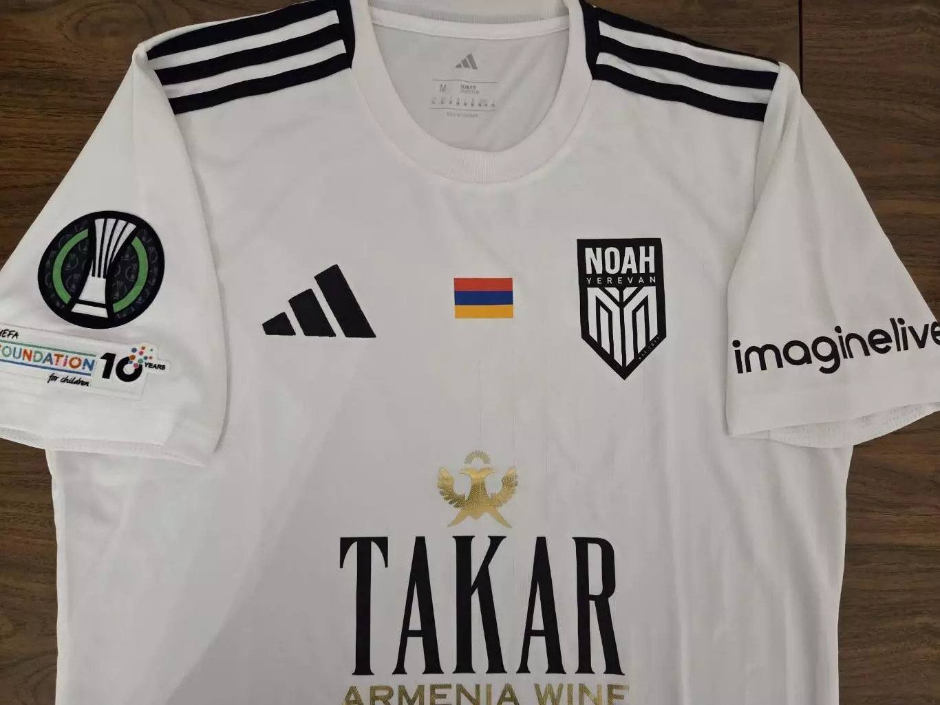 Официальная футбольная игровая майка ФК НОА Армения, 2025, N:7 Елдер 2