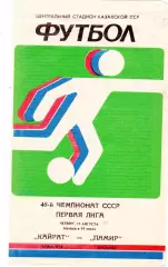 Кайрат (Алма-Ата) - Памир (Душамбе) 11.08.1983