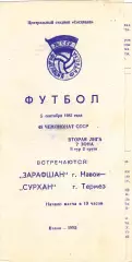 Зарафшан (Навои) - Сурхан (Термез) 05.09.1985