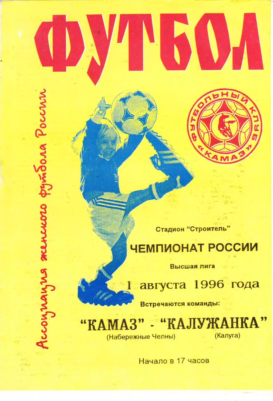 ЖФК Камаз (Наб.Челны) - Калужанка (Калуга) 01.08.1996
